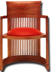 Barrel Chair by Frank Lloyd Wright