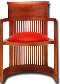 Barrel Chair by Frank Lloyd Wright