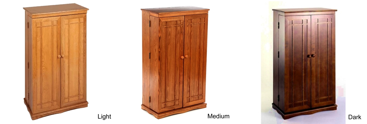 Craftsman Mission Large Oak Multimedia Cabinet